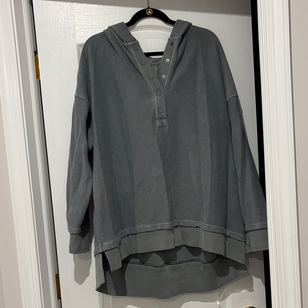 Sage green Women's Hooded Sweater